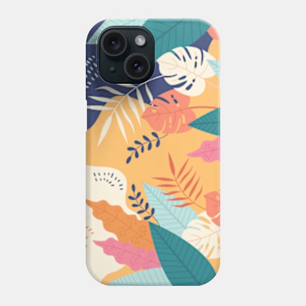 leaves face mask Phone Case by Wintrly