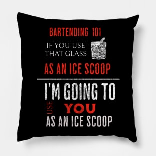 Bartending 101 Don't Use A Glass As Ice Scoop Pillow