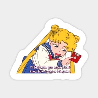 I don't know how to use a computer Magnet