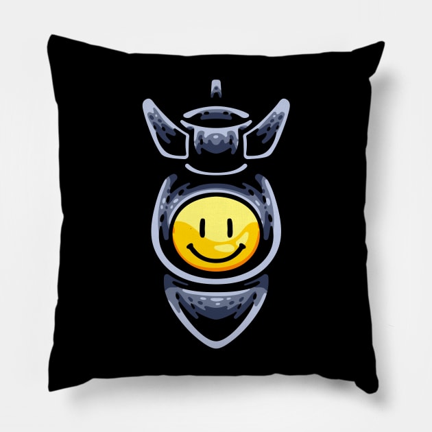 Smile Nuke Pillow by andhiika