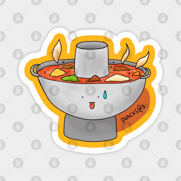 Hot Hot Hot Pot Magnet by Snacks At 3