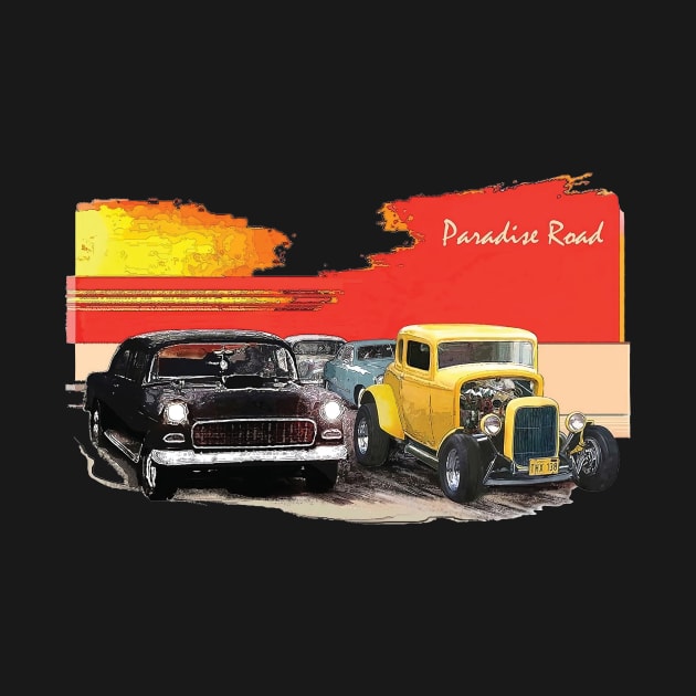 American Graffiti Paradise Road speed shop by tinastore