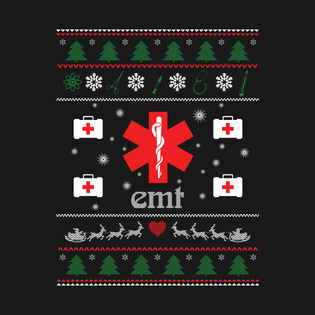 Nurse Emt Ugly Christmas Sweater by tabaojohnny