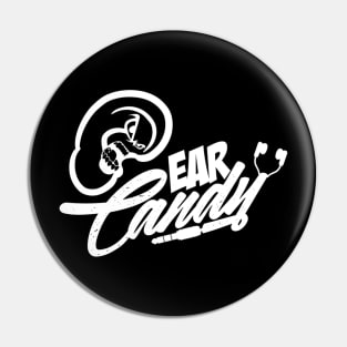 Ear Candy Studio (White Print) Pin