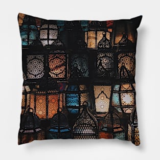 Colorful Arabian Lamps Pillow