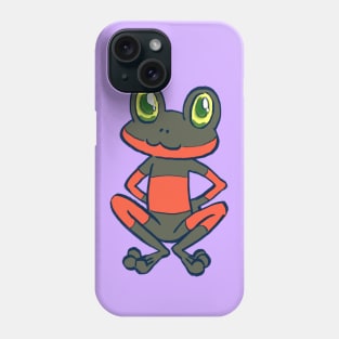 I draw duke the red and black striped frog / chocolat's familiar sugar sugar rune Phone Case