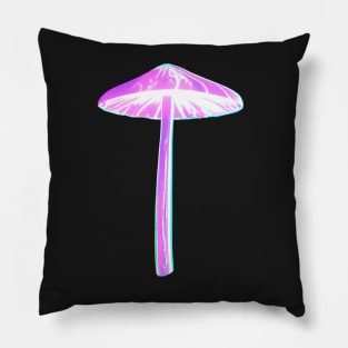 Illuminating Neon Mushroom Pillow