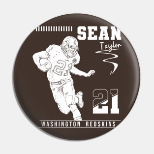 Sean taylor || White retro Pin