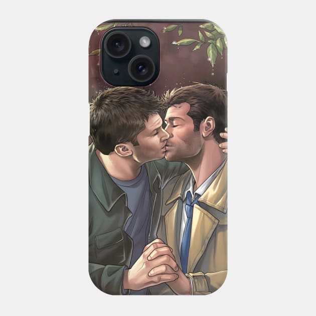 Kis in the Rain Phone Case by GioGui