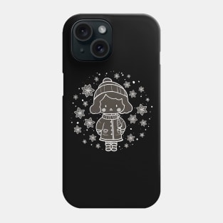 Winter Shy Girl Phone Case