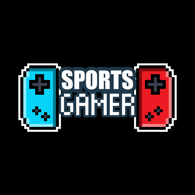 Sports Gamer - 8-bit Retro Pixel Classic Nostalgia Video Games by MaystarUniverse