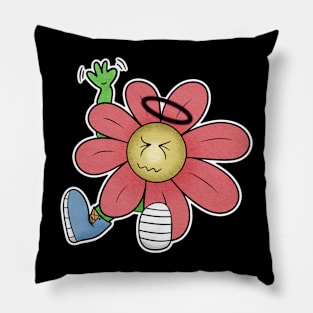 Vibing Flower Funky Art Pillow