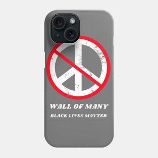 No Peace on Distressed Gray by Lara L Phone Case