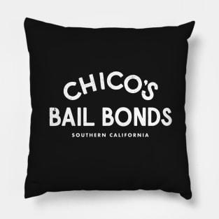 Chico's Bail Bonds Southern California - vintage logo Pillow