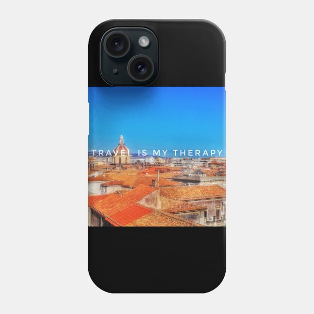 Travel is my therapy Phone Case by kourai