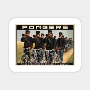 FONGERS Cycles Currently Only Used by Dutch Army Vintage Bicycle Advertisement Magnet