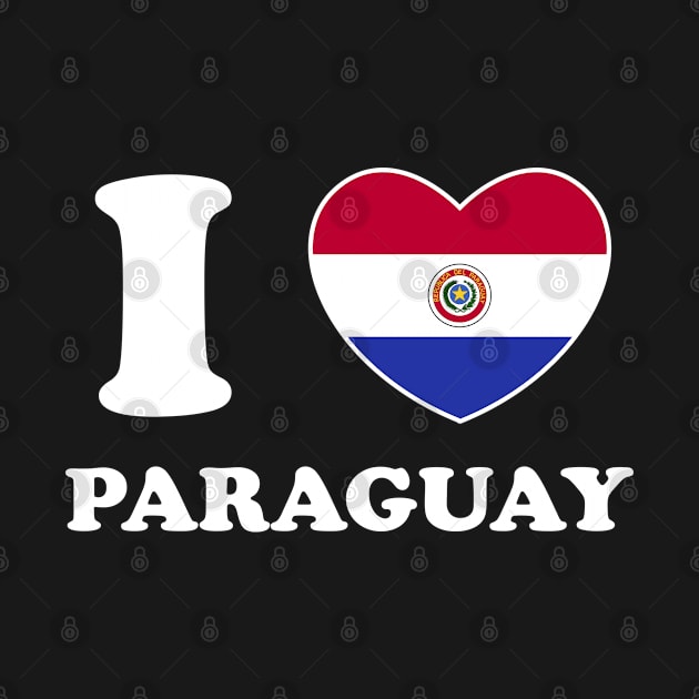 I Love Paraguay Heart Flag Women Men Kids Souvenir by BramCrye