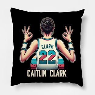 Caitlin Clark Retro Pillow