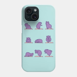 Baby Hippo Yoga Phone Case