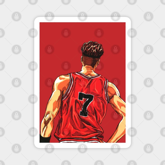 Slam Dunk Ryota Miyagi vector Magnet by syanart