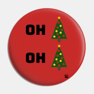 Oh Christmas Tree Graphic Pin