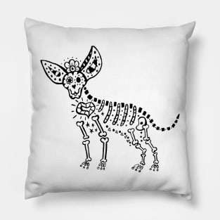 Day of The Dead Chihuahua Pillow