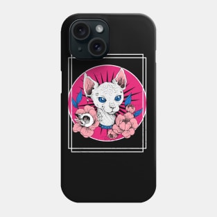 PUNK METALLIC CAT Phone Case