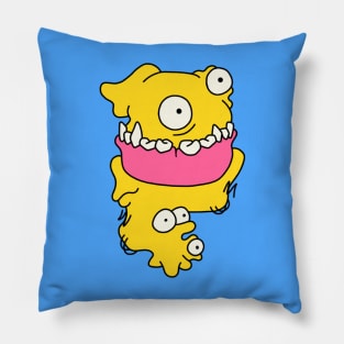 Strange Yellow Regurgitating Creature Pillow