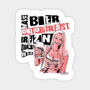 2reborn JEN Oktoberfest Bier Party Dirndl  ros Magnet