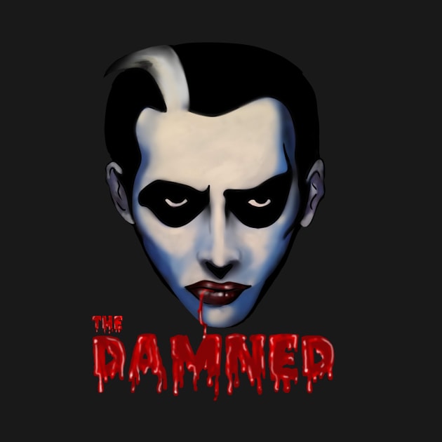 Dave Vanian The Damned by Scott Poling Art