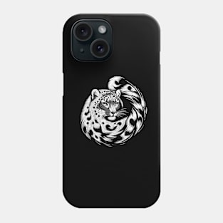 Majestic snow leopard portrait Phone Case