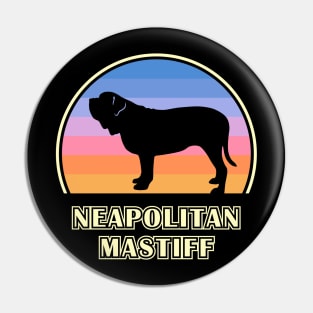 Neapolitan Mastiff Vintage Sunset Dog Pin