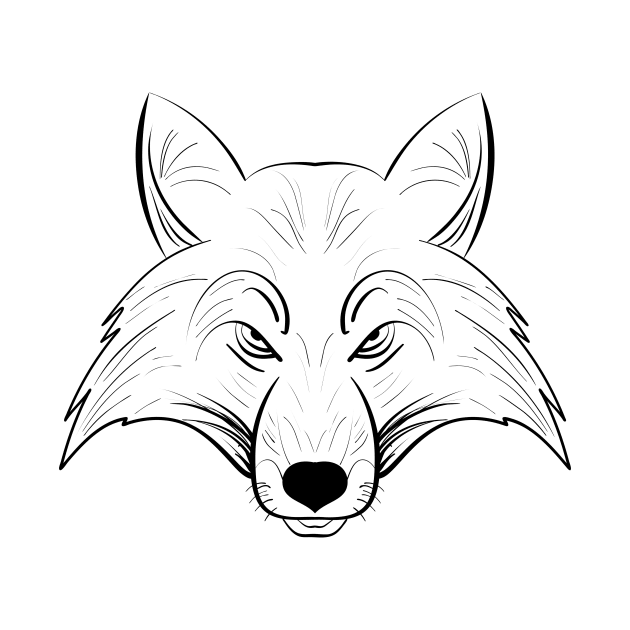 fox head art by tiver