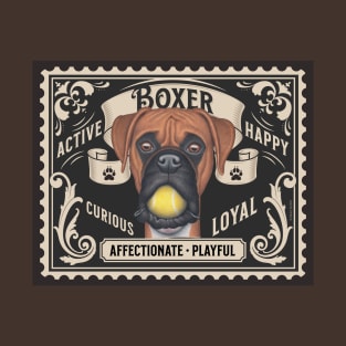 Funny Boxer dog with new toy tennis ball T-Shirt