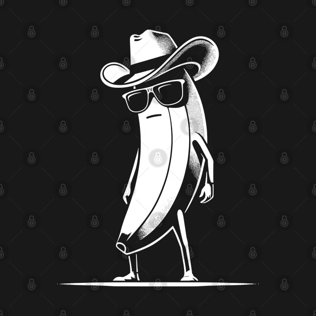 Banana Cowboy Cowgirl Country Western Novelty Funny Banana by KsuAnn