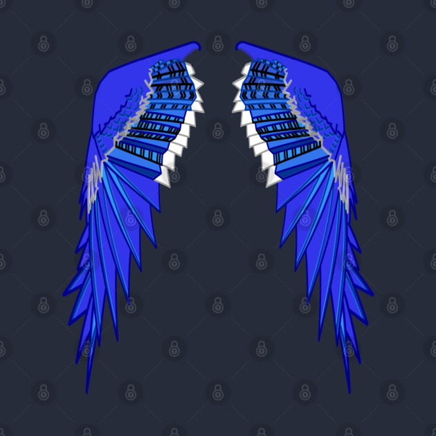 Angel Blue Jay Wings by Sploot