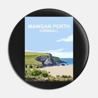 Mawgan Porth, Cornwall. Cornish gift. Kernow landscape Pin