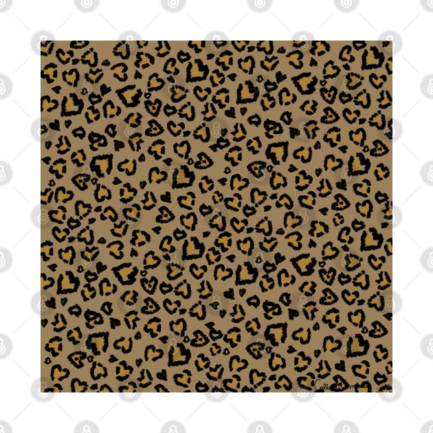 Valentine Leopard Pattern in Natural Colors by ButterflyInTheAttic