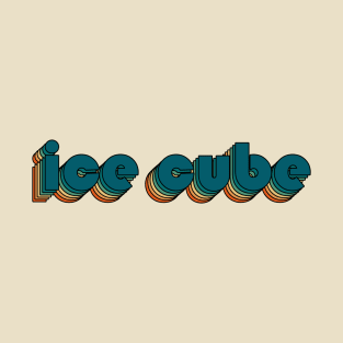 Ice Cube // Ice Cube Retro Rainbow Typography Style // 70s T-Shirt