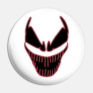 red face Pin