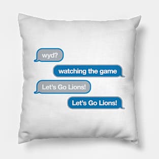 Lions WYD Text Pillow