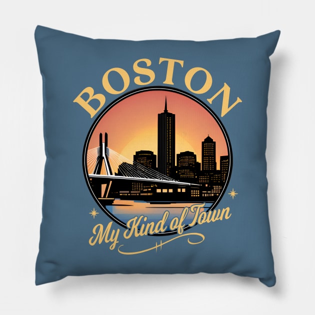 Boston-My Kind of Town Pillow by Blended Designs