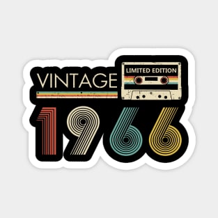 Vintage 1966 Limited Edition Cassette 58th Birthday Magnet