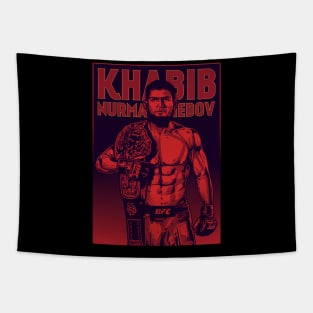 Khabib Nurmagomedov Pop Art Tapestry