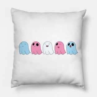 Trans Pride Ghosts Pillow