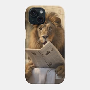 The Lion's Leisure Read Phone Case