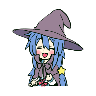 Mudwizard draws the witch cosplay izumi konata with star wand / lucky star T-Shirt