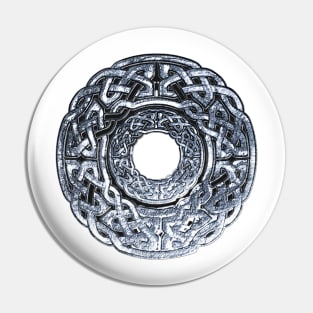 Silver Celtic Knot Circle Pin