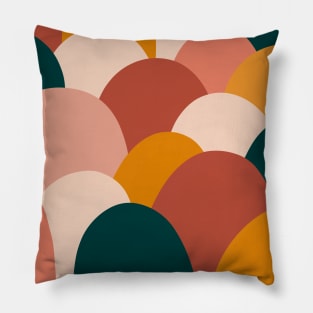 Abstract Shapes Mid Century Art Pillow