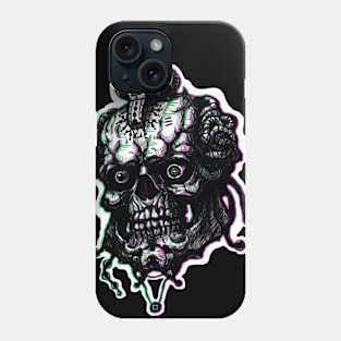 cyberpunk skull v2 Phone Case